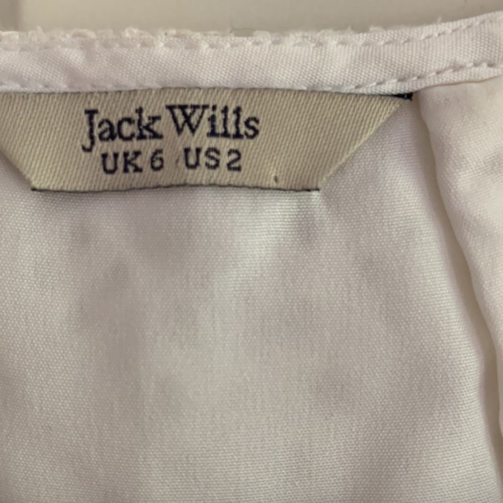 Jack Wills White Eyelet Sleeveless Dress Sz 2 - Picture 4 of 8